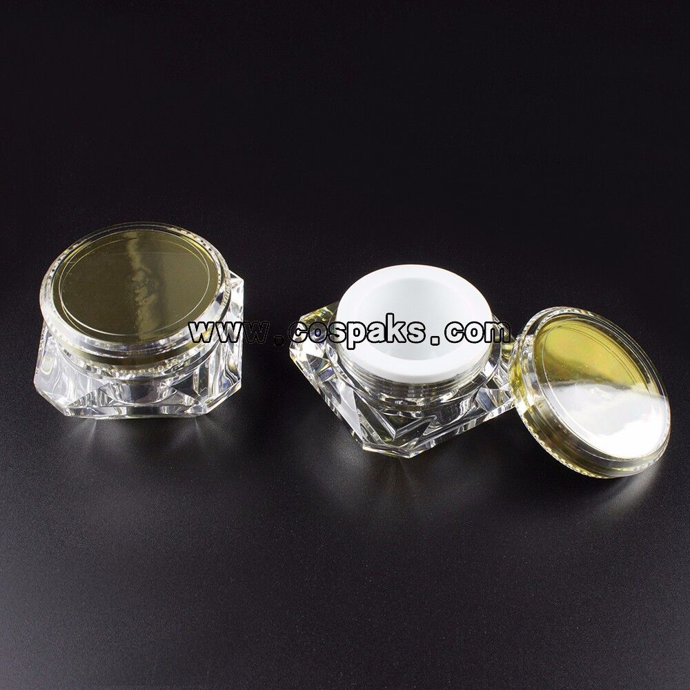 Empty Clear Cosmetic Jars Diamond shaped Mini Cosmetic - Temu